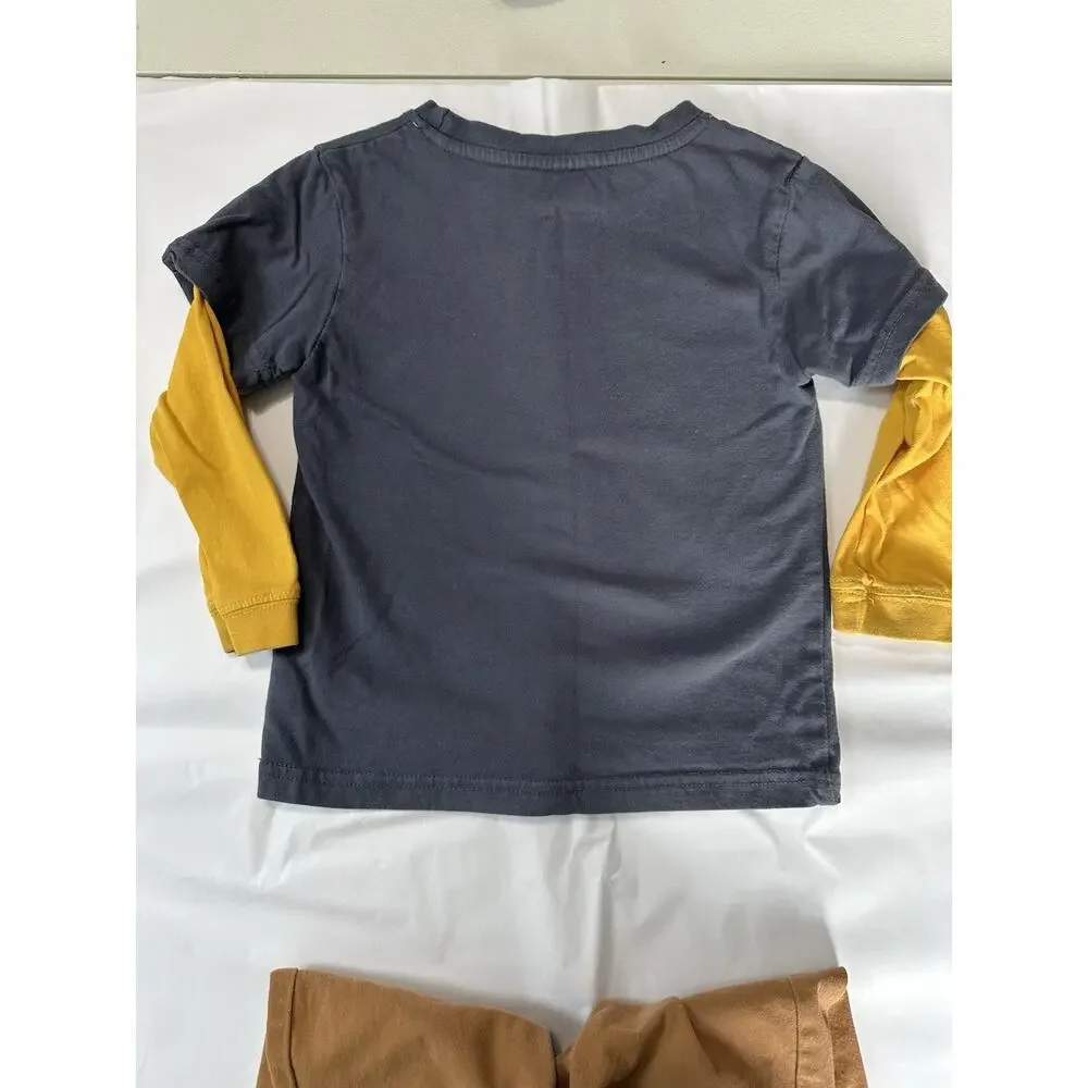 Little Boys Sz 3 John Deere Shirt‎ & DKNY Pants Play Clothes Fall Winter
